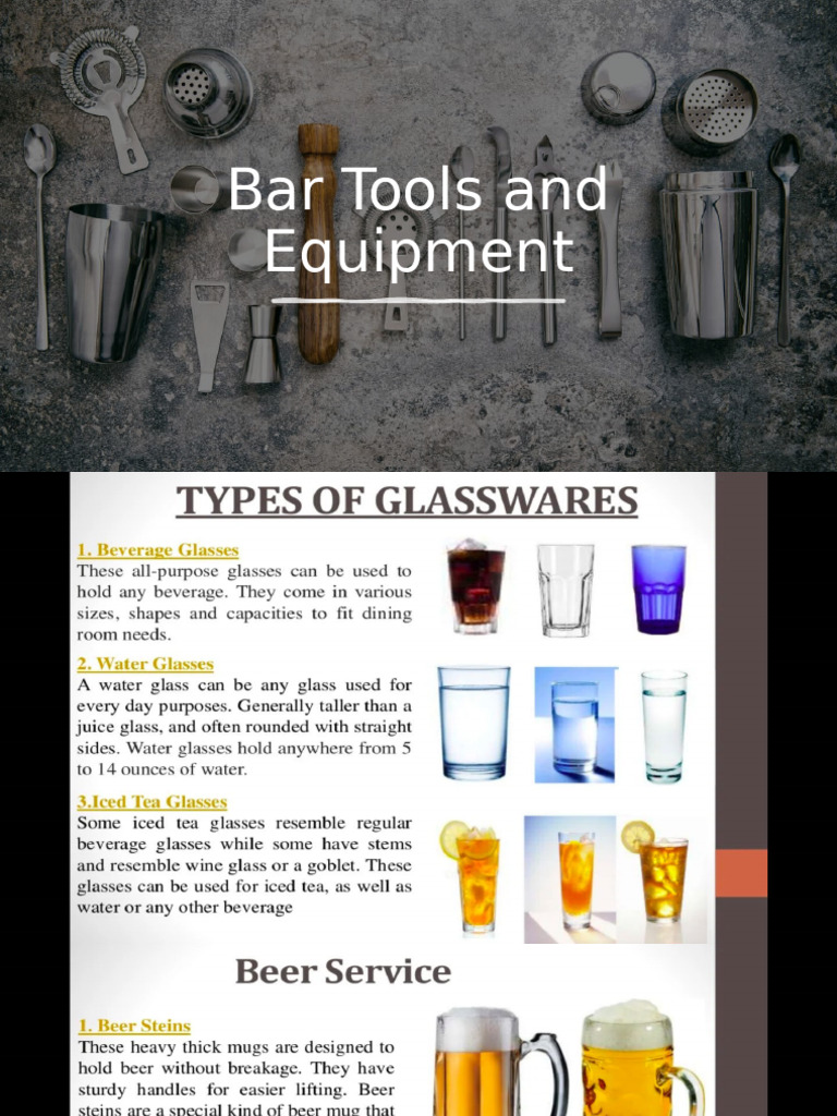Bar Tools | PDF