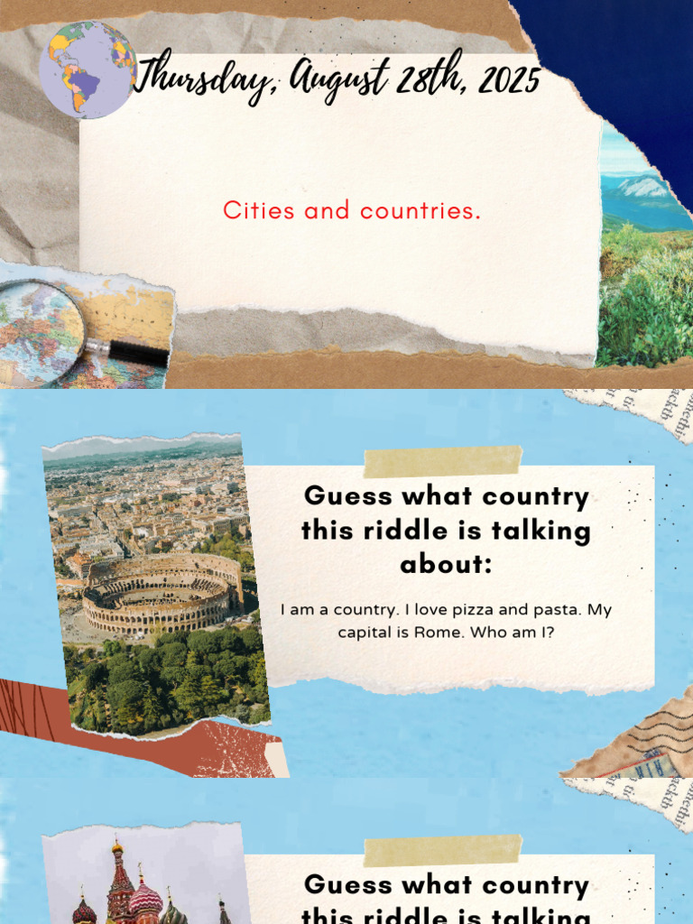 Lesson 2, Cities and Countries | PDF
