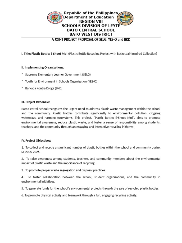 Plastic Bottle Recycling Initiative | PDF | Waste Management | Recycling