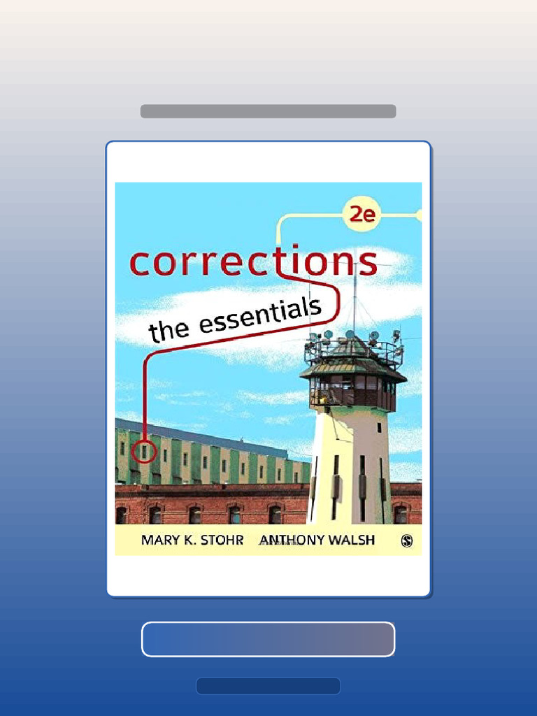 Instructor Manual For Corrections The Essentials 2nd Second Edition ...
