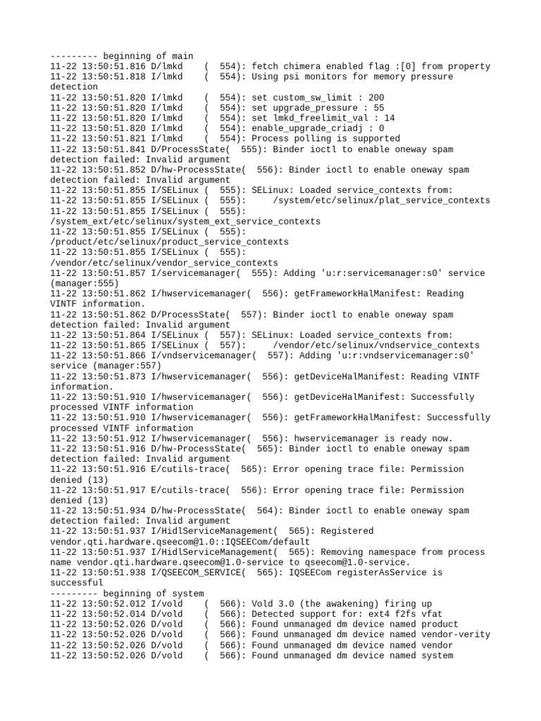 Android System Log Analysis | PDF | Unix | Computer Architecture