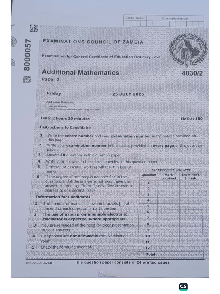 Gce Addma p2 2025 | PDF