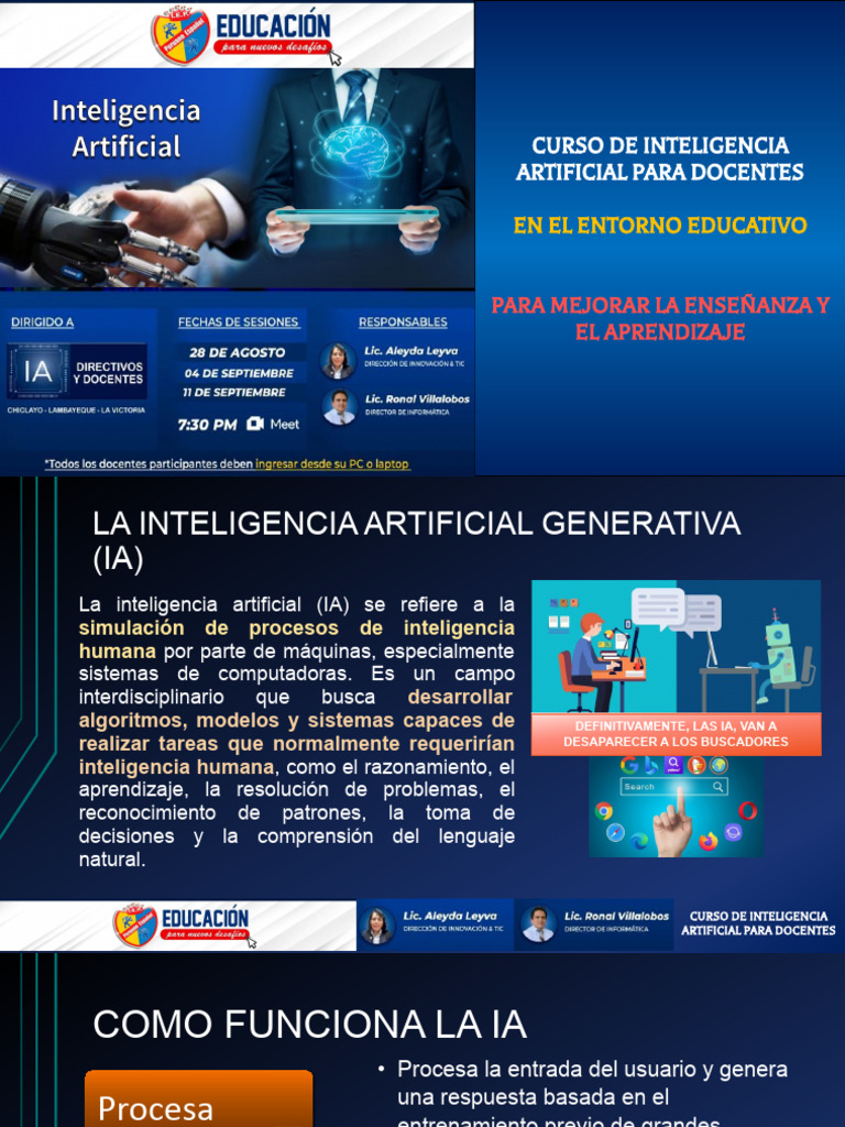 Curso de IA para Mejora Educativa | PDF | Inteligencia artificial ...