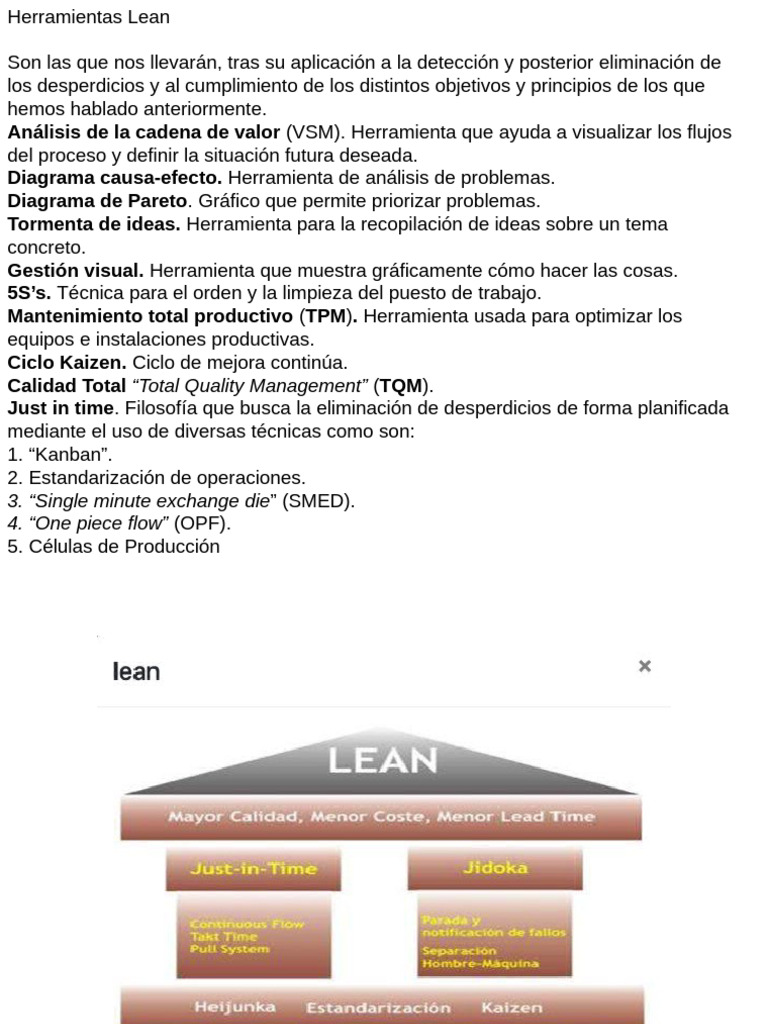 Lean | PDF | Lluvia de ideas | Lean Manufacturing
