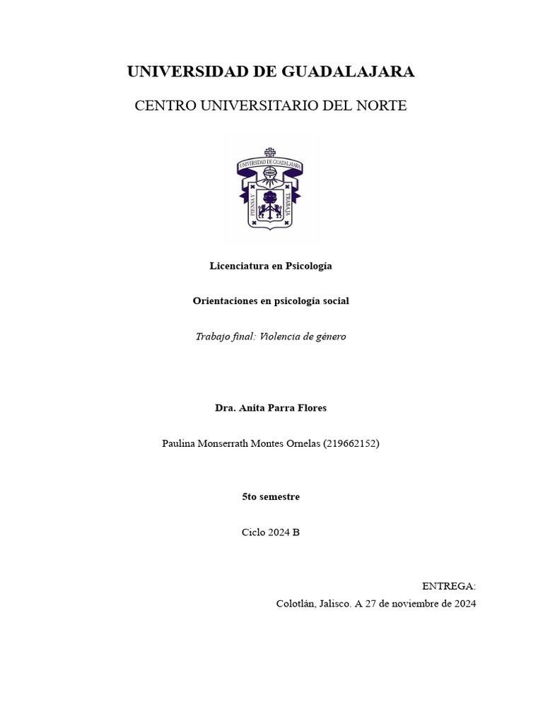 Violencia de Género: Un Análisis Integral | PDF | Violencia | Emile ...