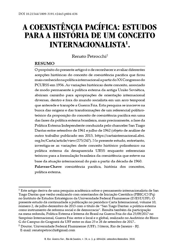 A+Coexistência+Pacífica+Estudos+Para+a+História+de+Um+Conceito ...