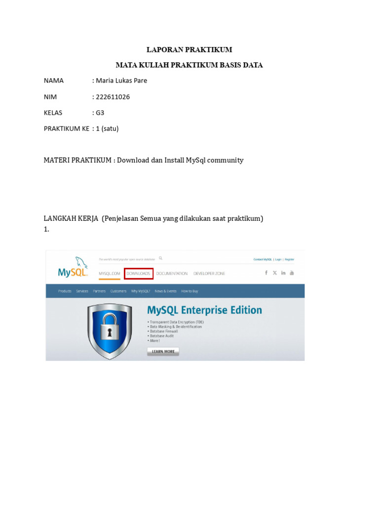 Instalasi MySQL untuk Praktikum Basis Data | PDF