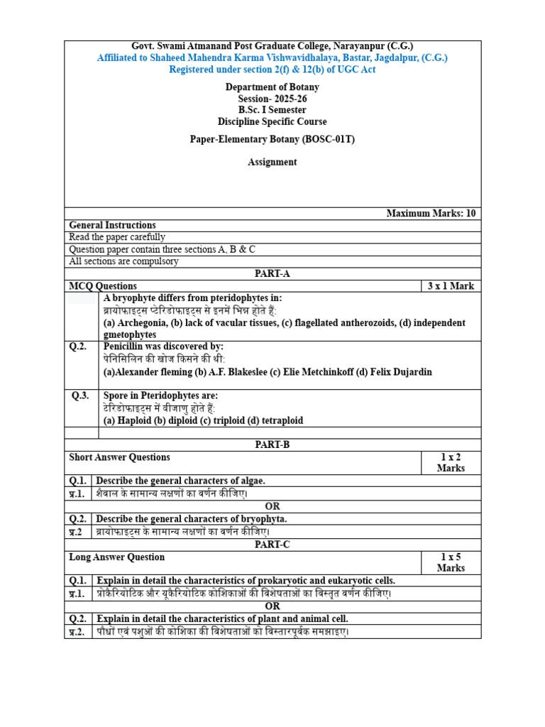 BSC 1st | PDF