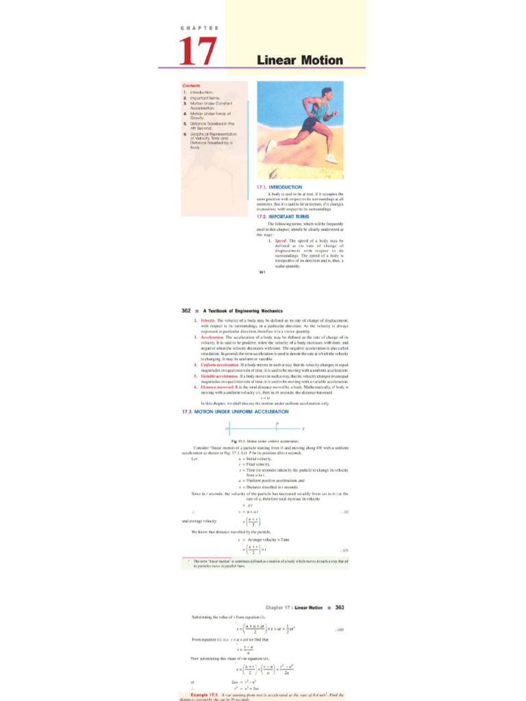 20.linear Motion | PDF