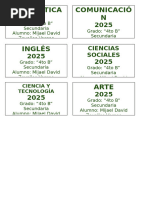 Plan de Estudios Secundaria 2025 | PDF