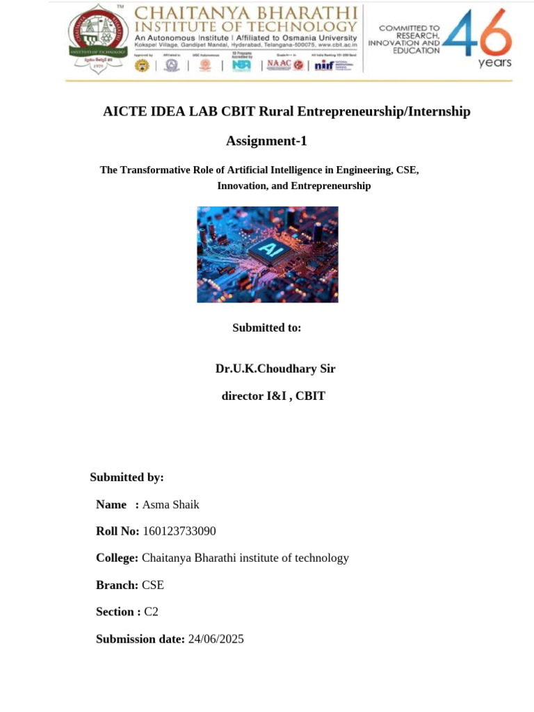 AI's Impact on Engineering and Innovation | PDF | Artificial ...