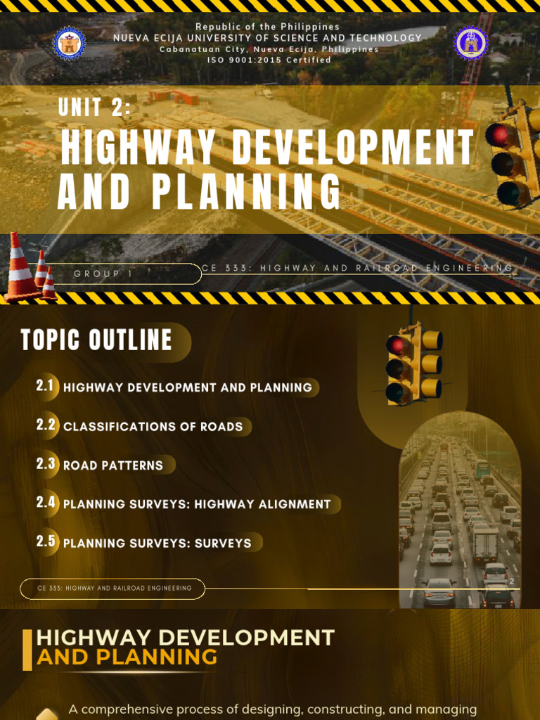 Highway Development and Planning Guide | PDF | Road | Surveying