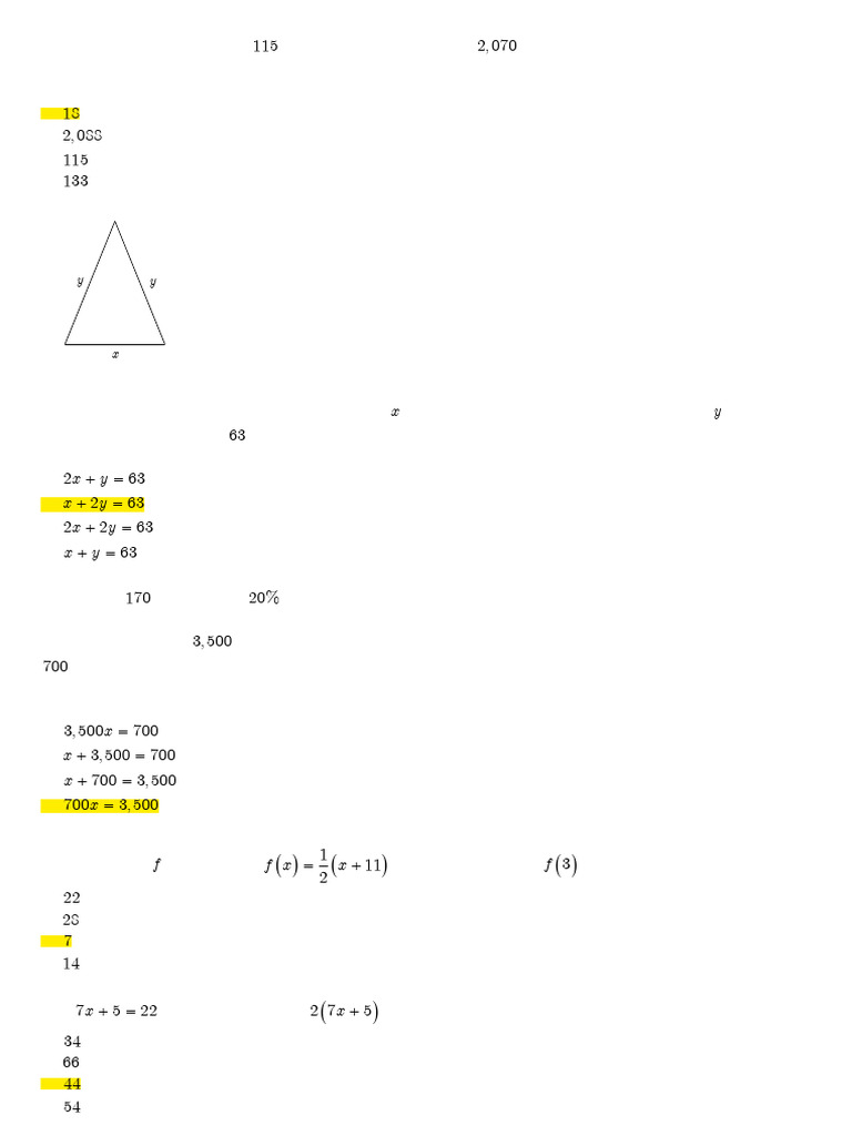 Math Problems and Solutions Guide | PDF | Area | Angle