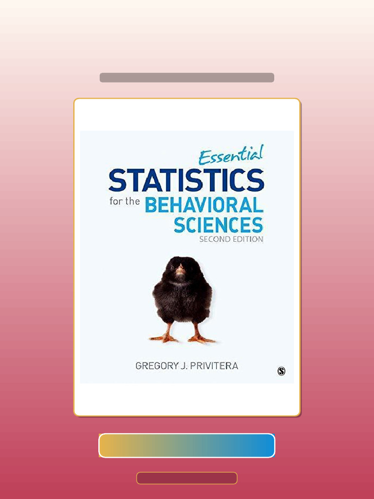Essential Statistics For The Behavioral Sciences Get It Now | PDF ...