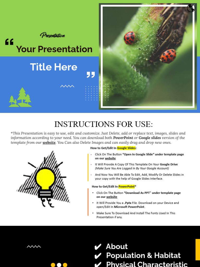 108 Free Insects Google Slides Themes | PDF