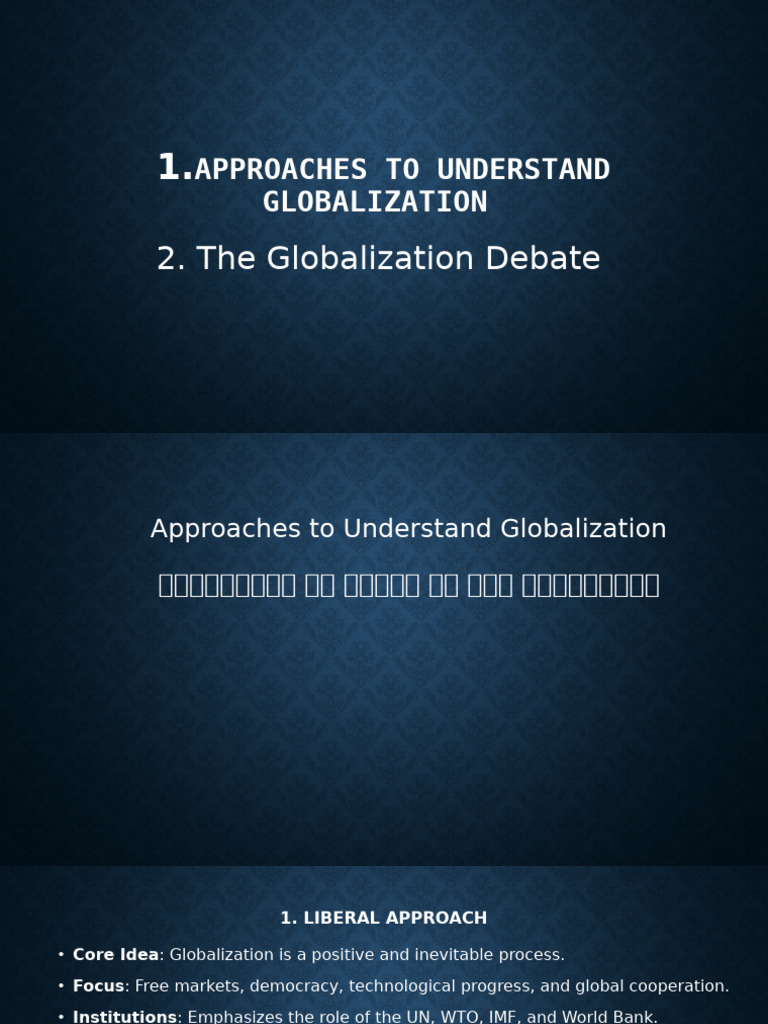 Understanding Globalization Approaches | PDF | Globalization | Skepticism
