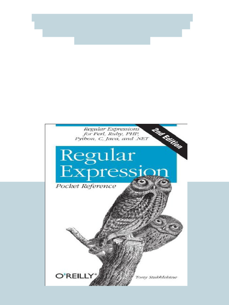 (Ebook) Regular Expression Pocket Reference: Regular Expressions for ...