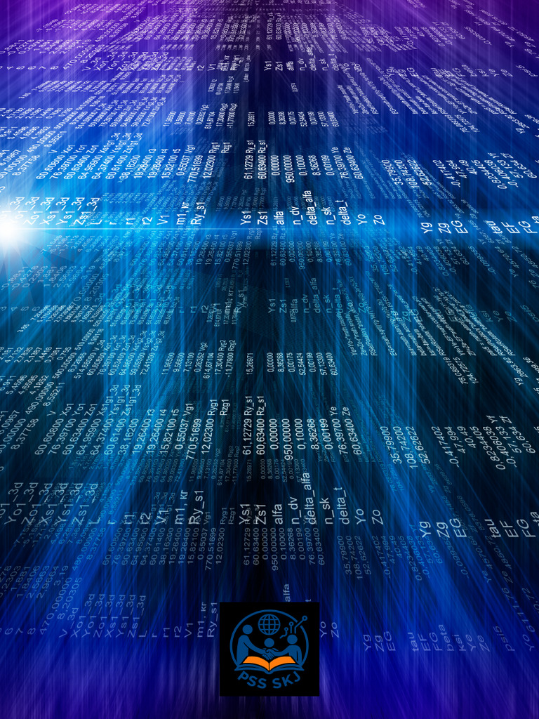 Modern Blue Matrix Thank You (Flyer) | PDF