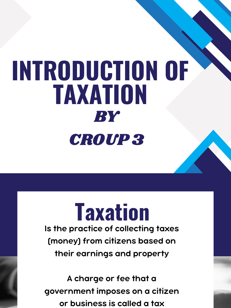 Introduction of Taxation 2 1 | PDF | Taxes | Public Finance