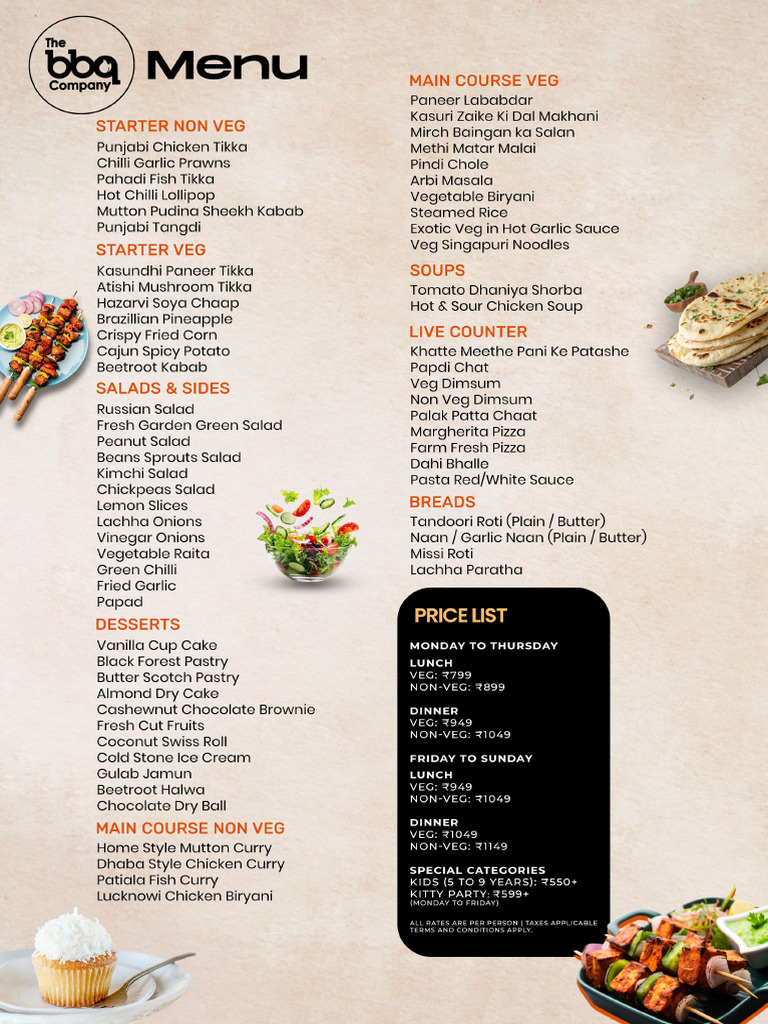 BBQ Menu | PDF