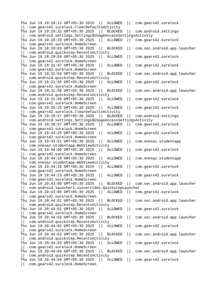 Surelock - Diagnostics Log | PDF