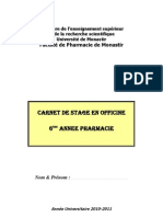 carnet de stage 6iém