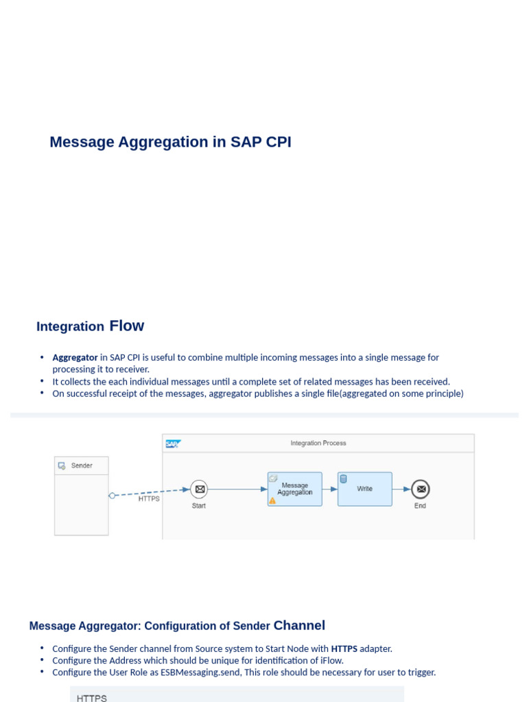 SAP CPI Message Aggregation Guide | PDF