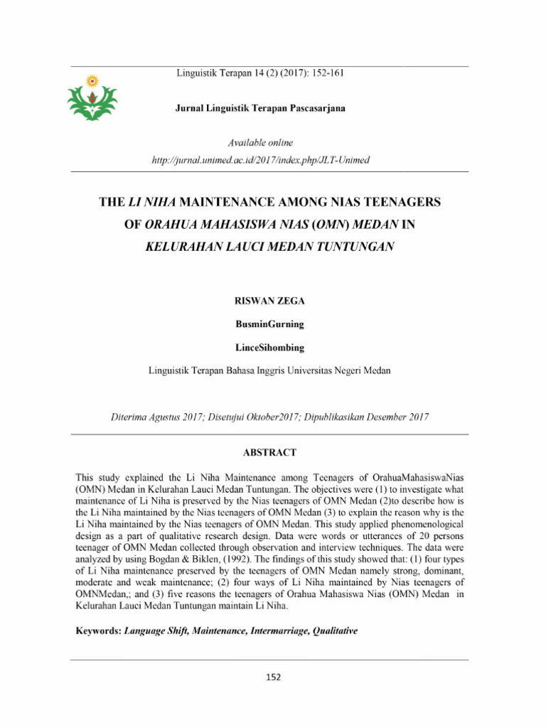 Li Niha Maintenance | PDF