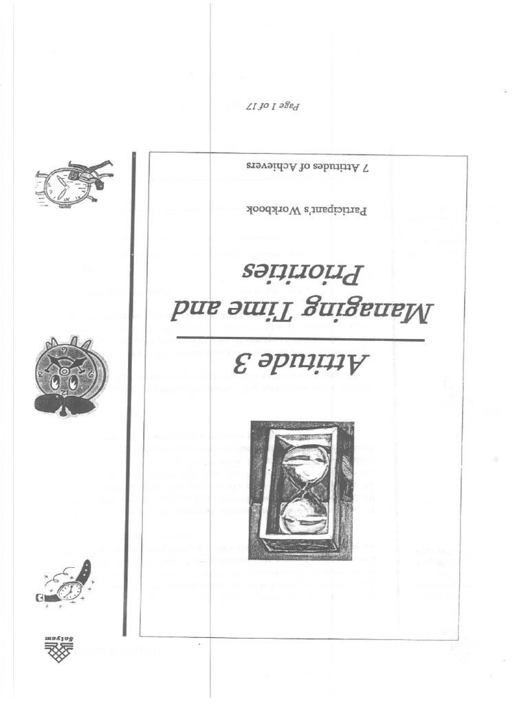 Attitude 3 Managing Time and Priorities | PDF