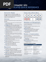 Cosmere RPG Action Cheat Sheet | PDF