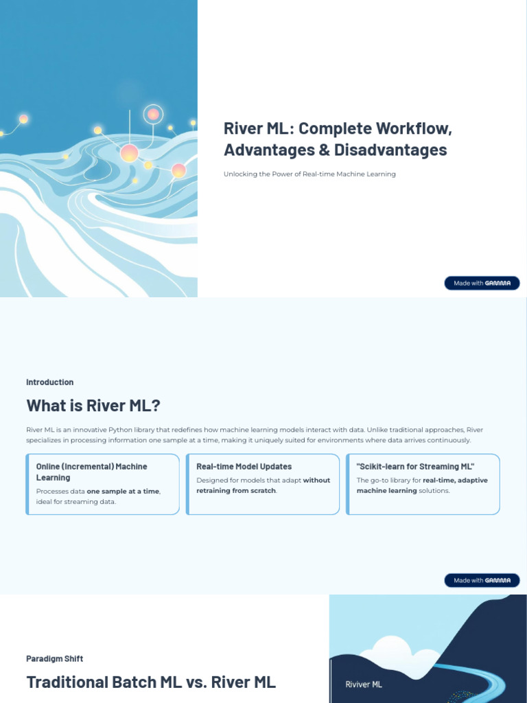 River ML: Real-Time Learning Insights | PDF | Machine Learning | Data