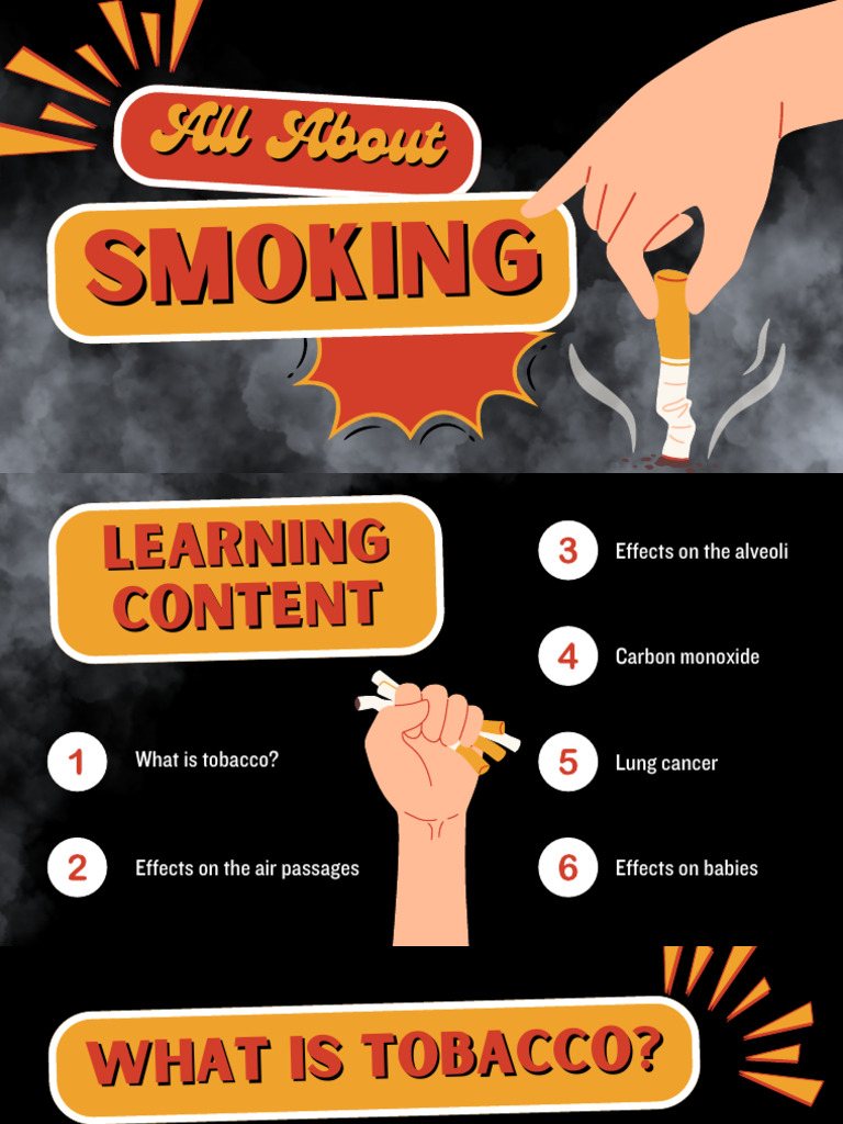 Health Risks of Tobacco Smoking | PDF | Lung | Bronchitis