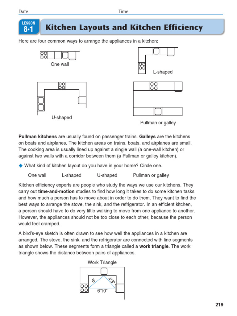 Kitchen Layouts for Efficiency | PDF | Kitchen | Euclidean Geometry