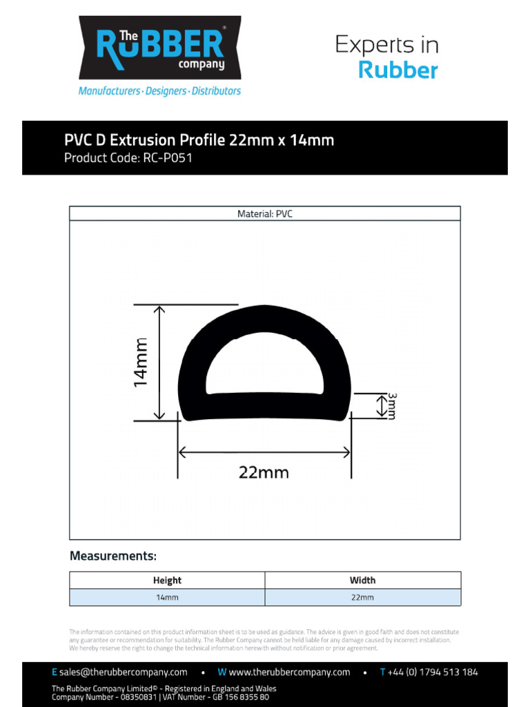 PVC D Accomodation Rubber Packing | PDF