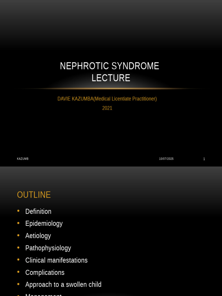 Nephrotic Syndrome Overview and Management | PDF | Medical Specialties ...