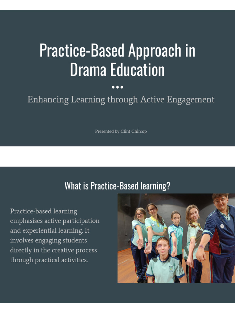 Practice-Based Learning in Drama Education | PDF