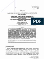 Basicities of Alumina-Supported Alkaline Earth Metal Oxides Yu-Wen Chen', Hsueh-Ying Chen B and Wen-Fa Lin B