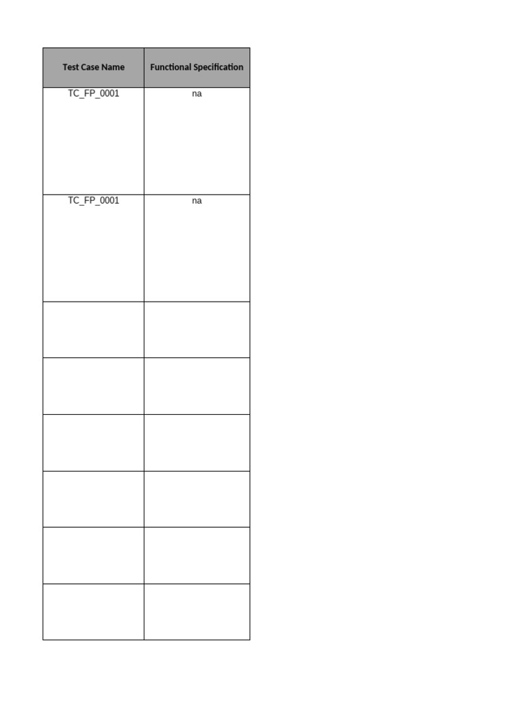 Sample Test Case Template | PDF