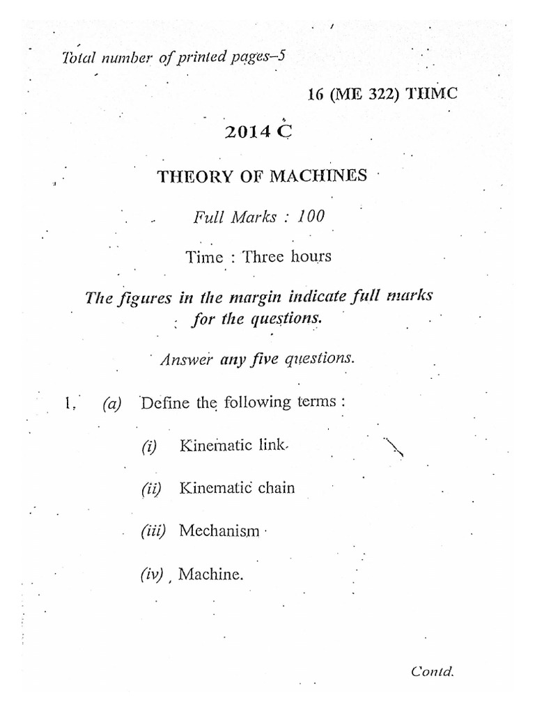 TOM Previous Year Questions Paper | PDF