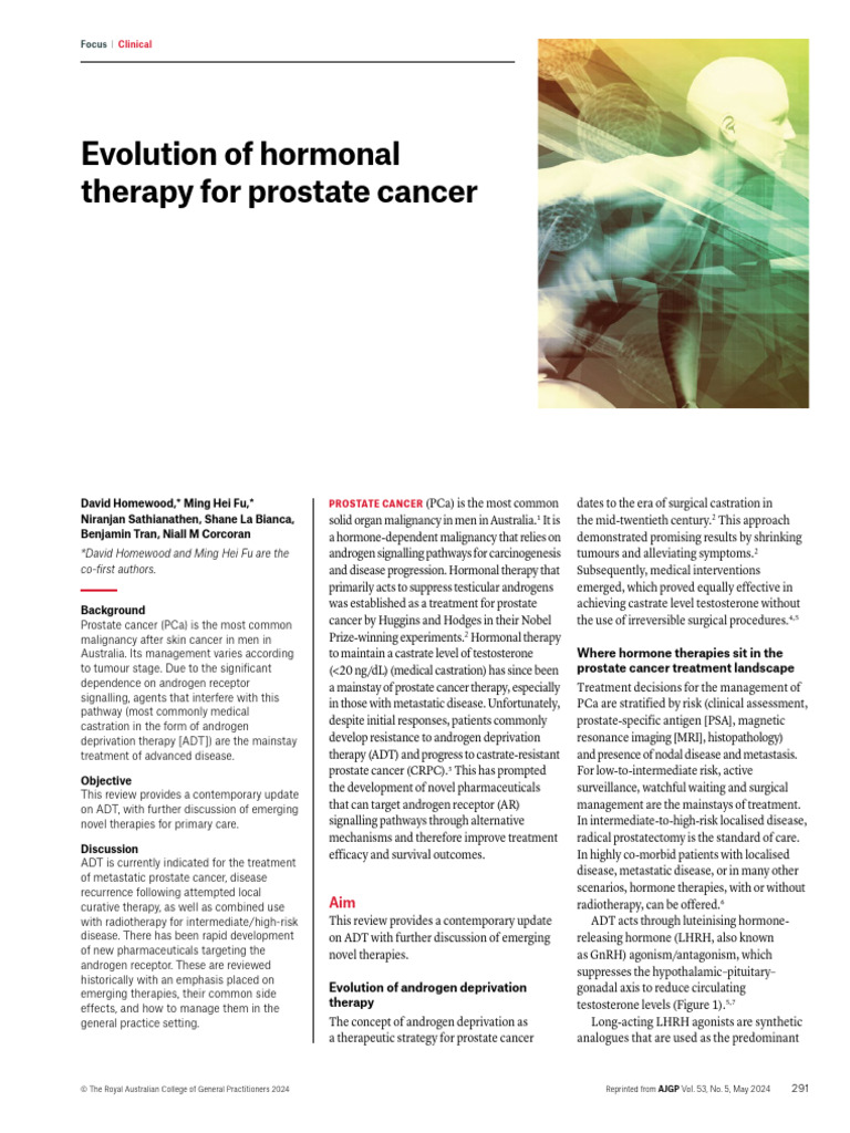 Advances in Prostate Cancer ADT | PDF | Prostate Cancer | Glucocorticoid