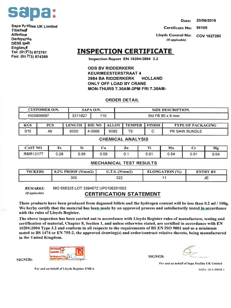 Cert 0815942307000070 | PDF