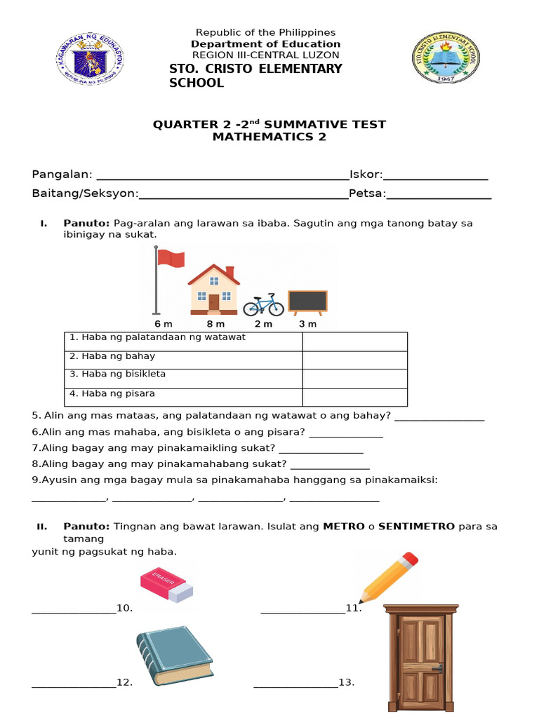 q2 St2 Mathematics | PDF