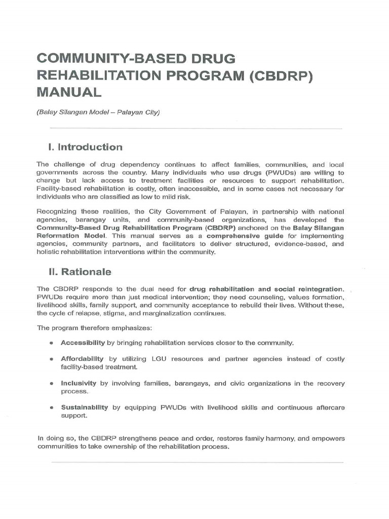 Cbdrp Manual | PDF