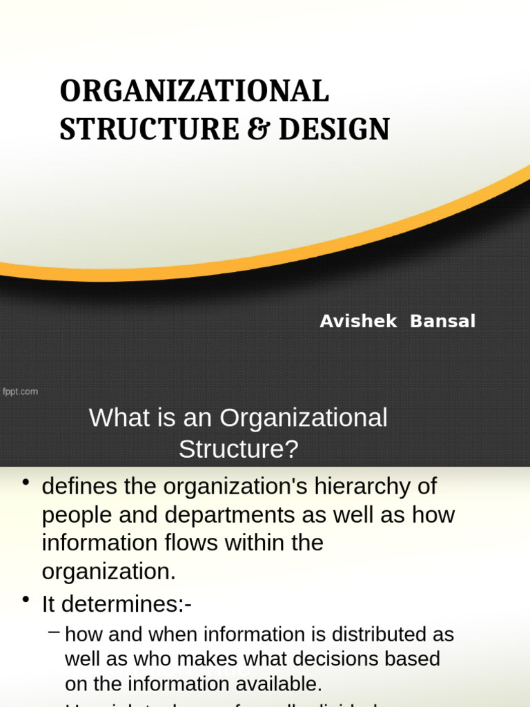 Understanding Organizational Structure | PDF | Organizational Structure ...
