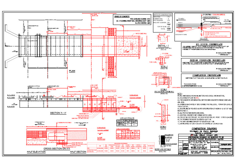 Completion Drawing - Br.no 1616 | PDF | Architectural Elements | Materials