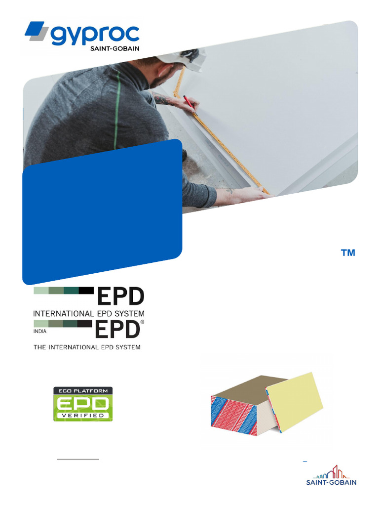 EPD for Gyproc Habito Standard™ 13mm | PDF | Materials