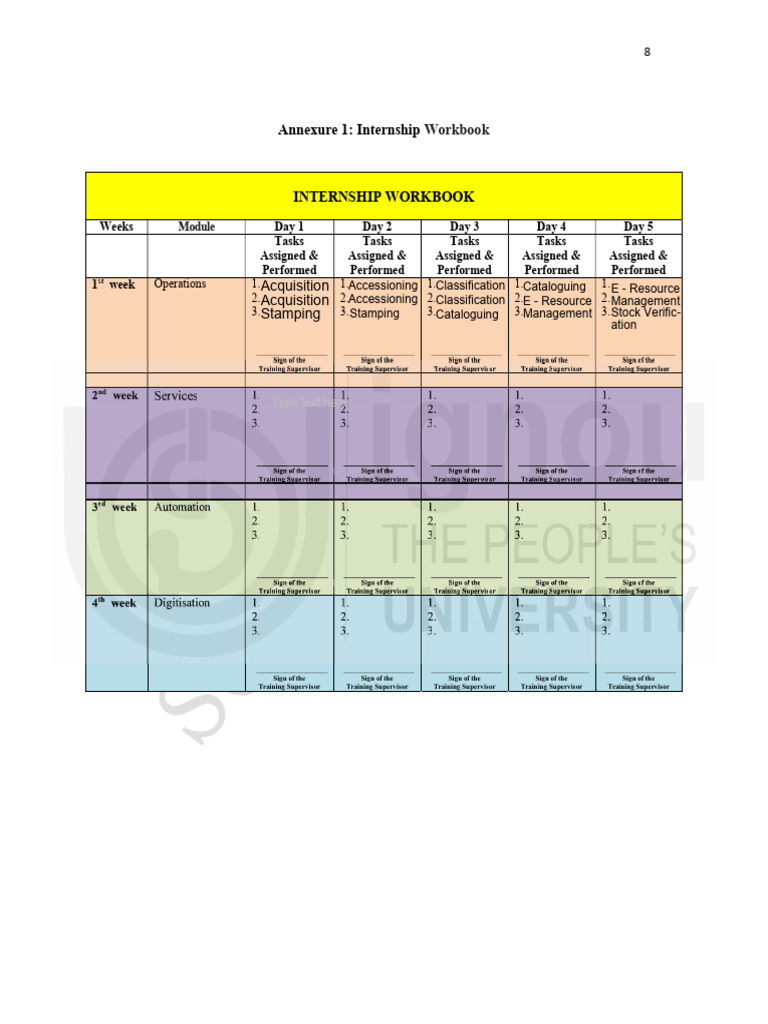 IGNOU Internship Workbook | PDF