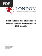 Moodle Student Login and Guide | PDF | Internet Forum | Password
