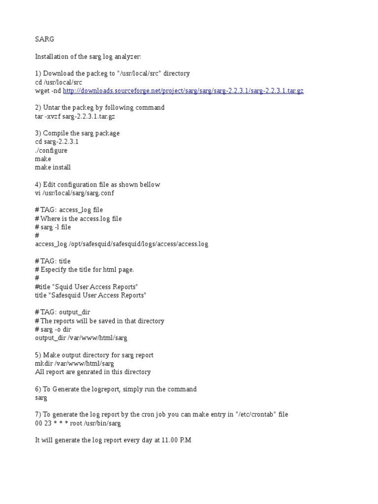 Sarg | PDF
