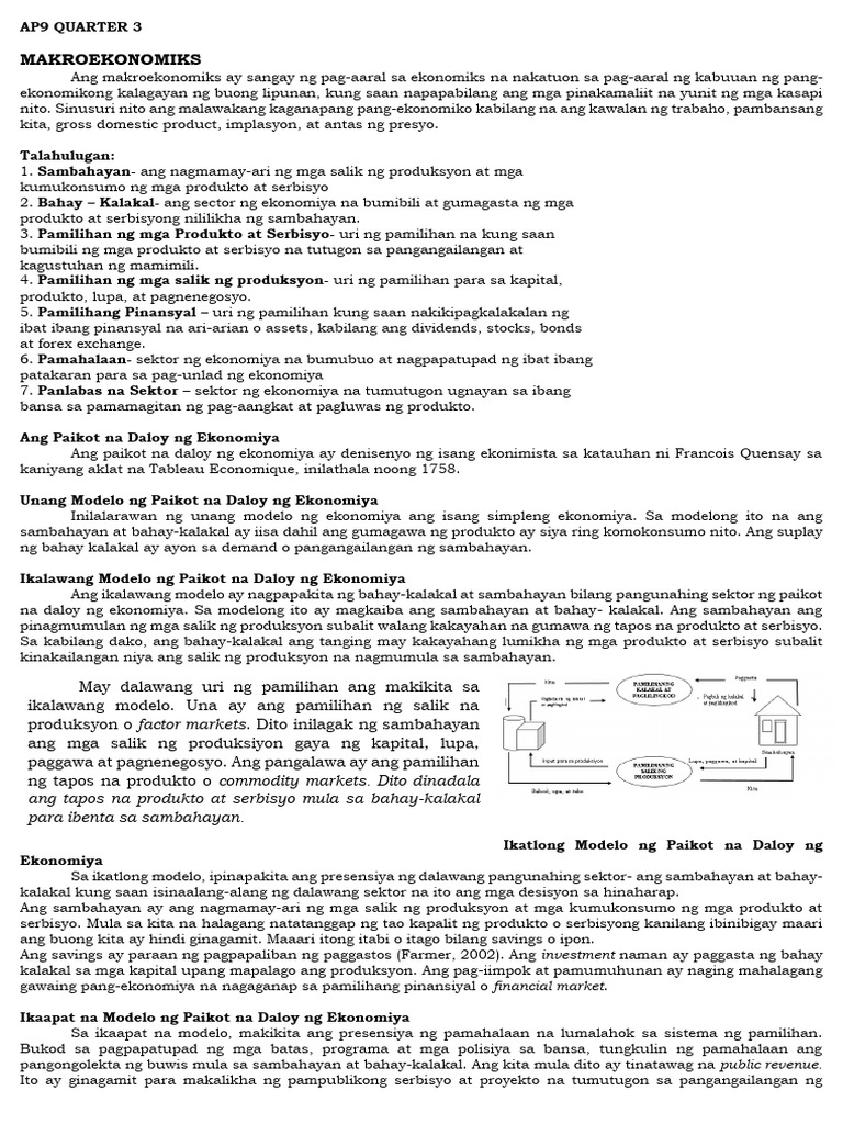 Ap9 Quarter 3 Lesson | PDF